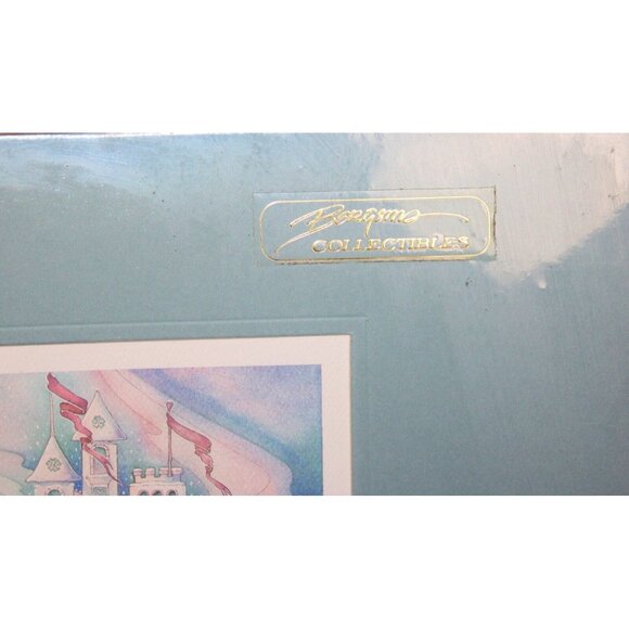 Jody Bergsma Matted Print Never Let Go of Love Winter Sparkle Kid Swan Ice Castl - Picture 3 of 14